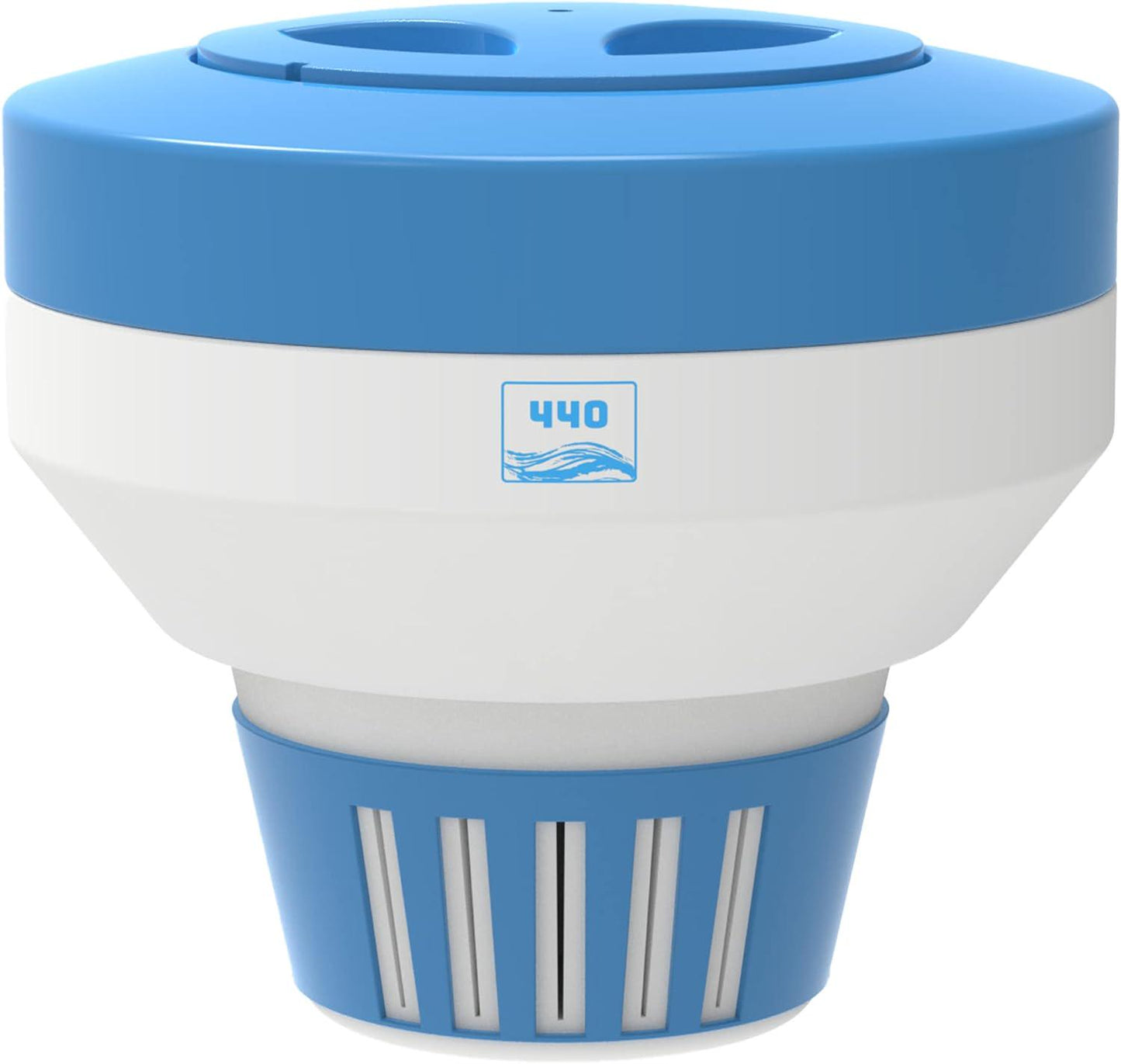 440 Pool Chlorine Floater Dispenser, Fits Up To 5 Pieces Of 3-Inch Chlorine Tabs, Adjustable Flow, Control, Heavy-Duty Plastic - Suitable For Small And Large Pools - 9.6 Ounces
