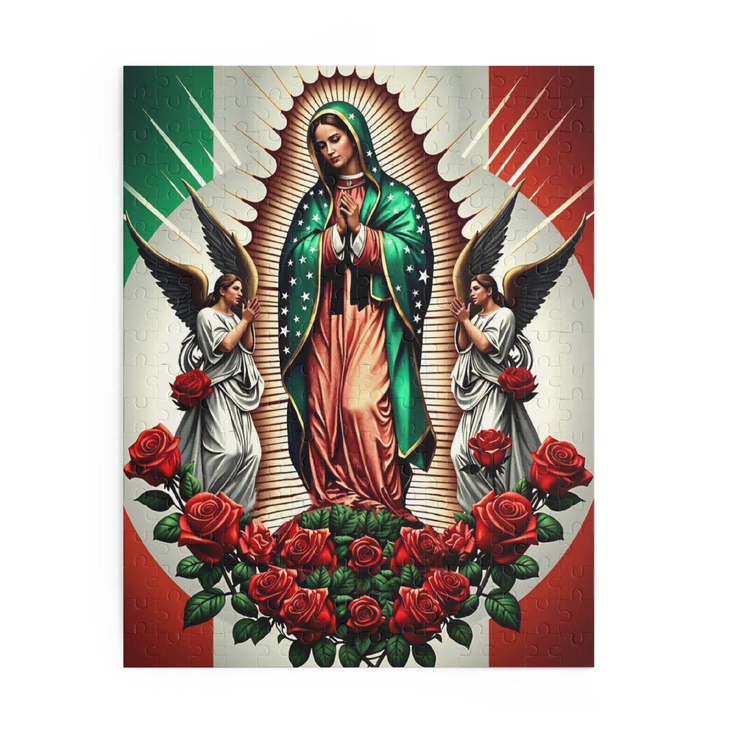 Our Lady Of Guadalupe Mary Puzzle - Vibrant Colors, Excellent Craftsmanship