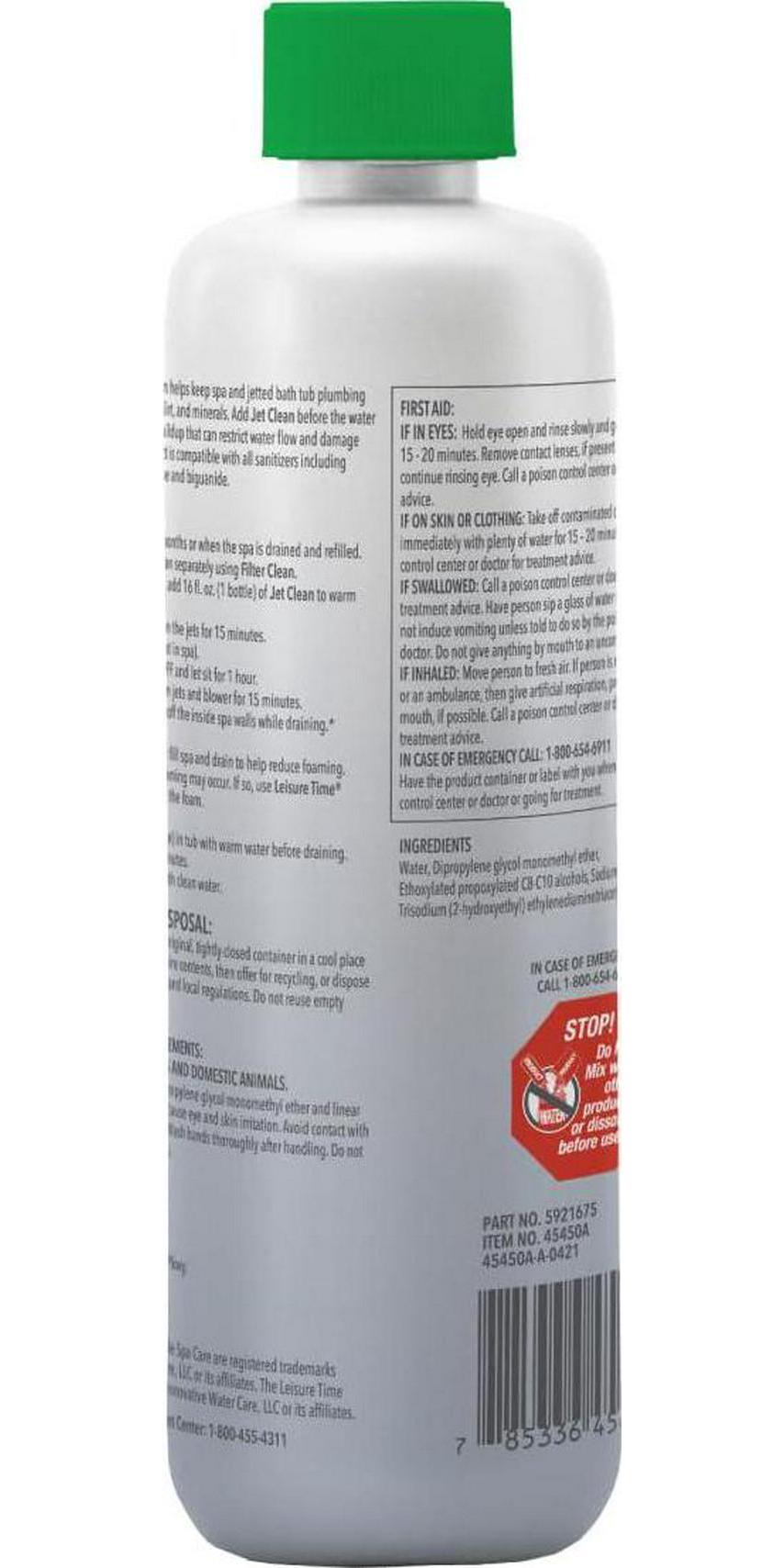 Leisure Time 45450 Jet Clean For Spas And Hot Tubs, 1-Pint