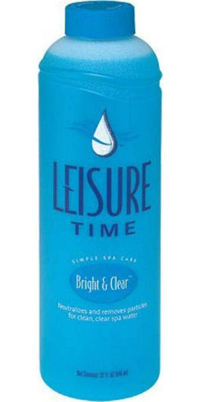 Leisure Time A Bright And Clear Cleanser For Spas And Hot Tubs, 32 Fl Oz (Packaging May Vary)