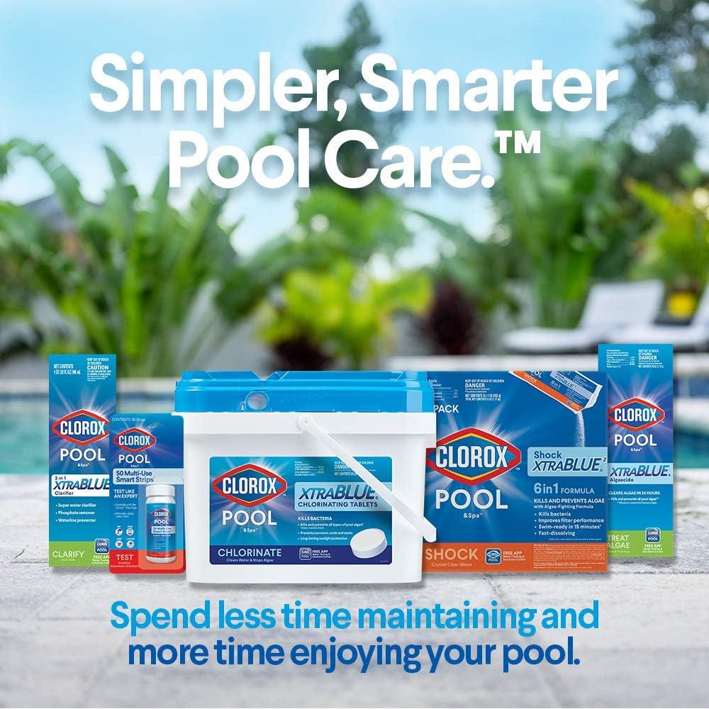 Clorox Pool&Spa Swimming Pool Algaecide, Prevents And Treats Pool Algae, Non-Foaming, 1 Quart (Pack Of 1)