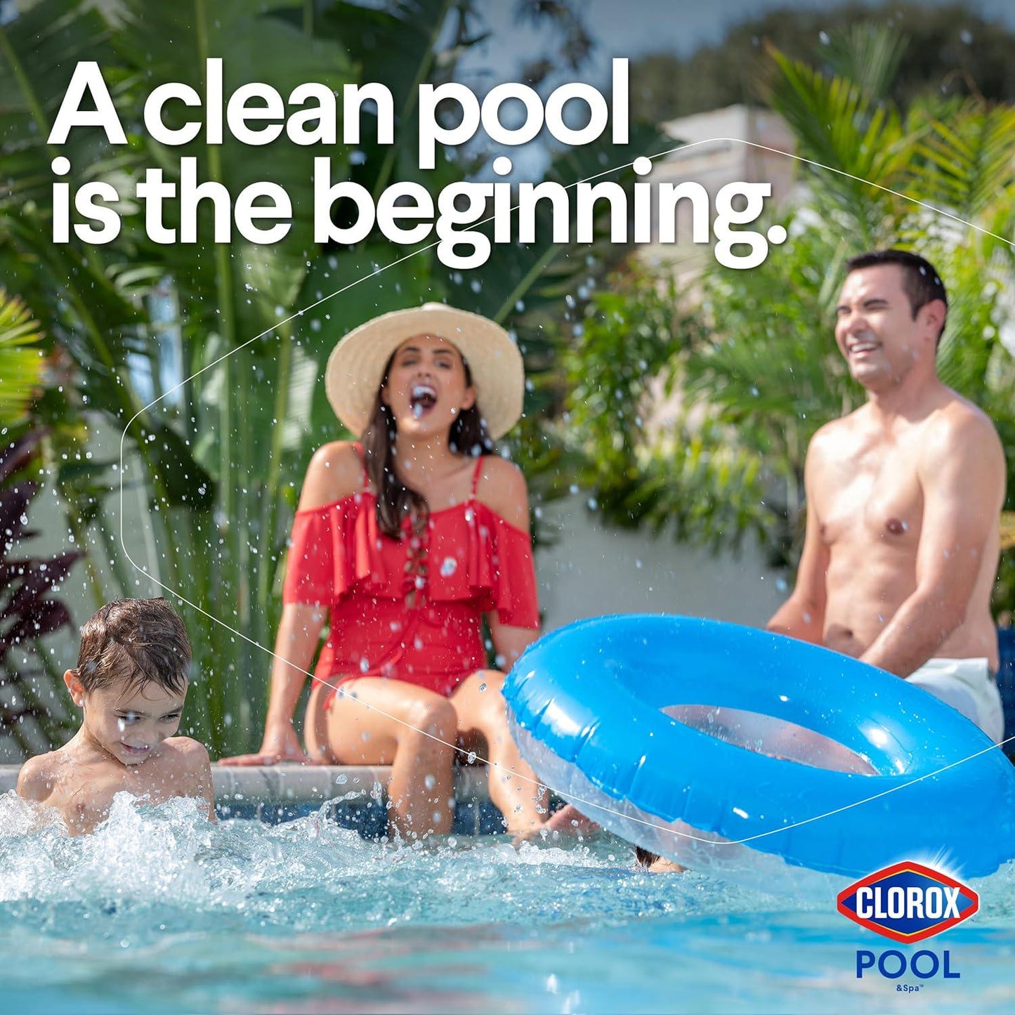 Clorox Pool&Spa XTRABLUE Plus 3 Chlorinating Tablets, Individually Wrapped, Kills Bacteria And Stops Algae (35 LB)
