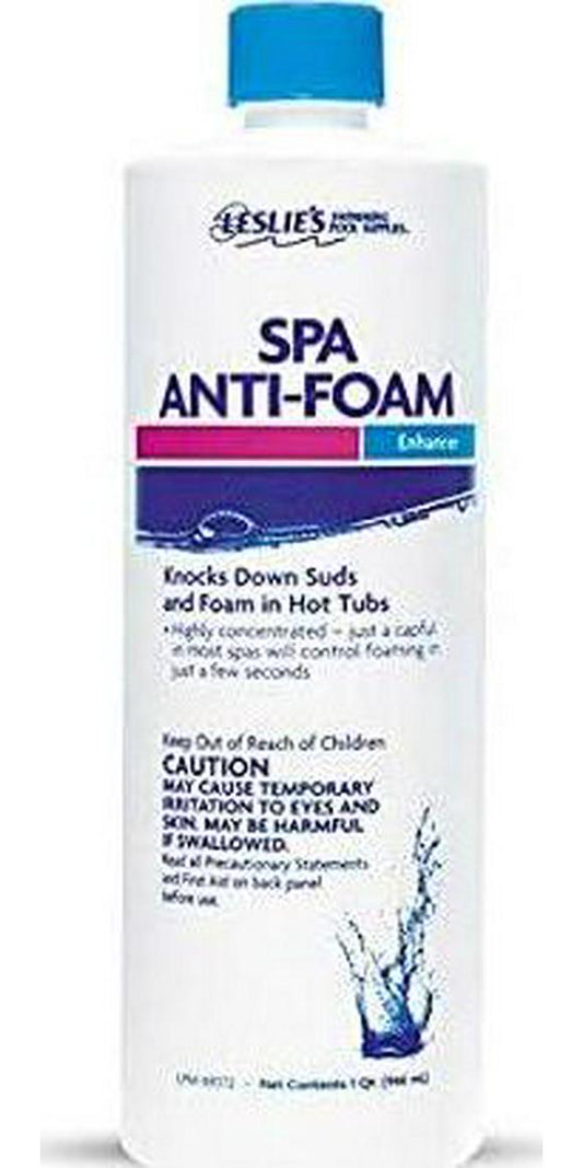 Leslie's Spa Super Anti-Foam - Controls Spa Foam Build-Up - 1 Quart