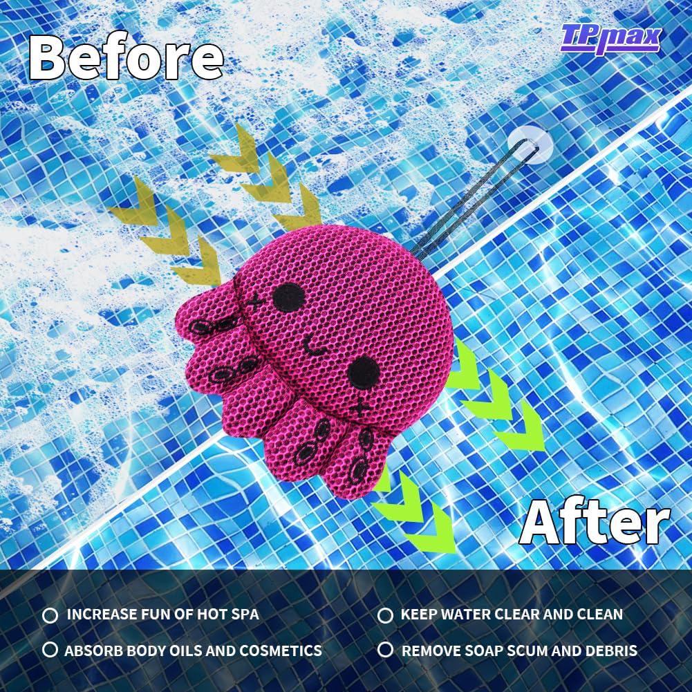 Reusable Hot Tub Scum Absorber And Oil Absorbing Sponge Twin Pack, Must Have Hot Tub Accessories For Spa And Pool Cleaner - Hot Tub Sponge - Pool Scum Absorber