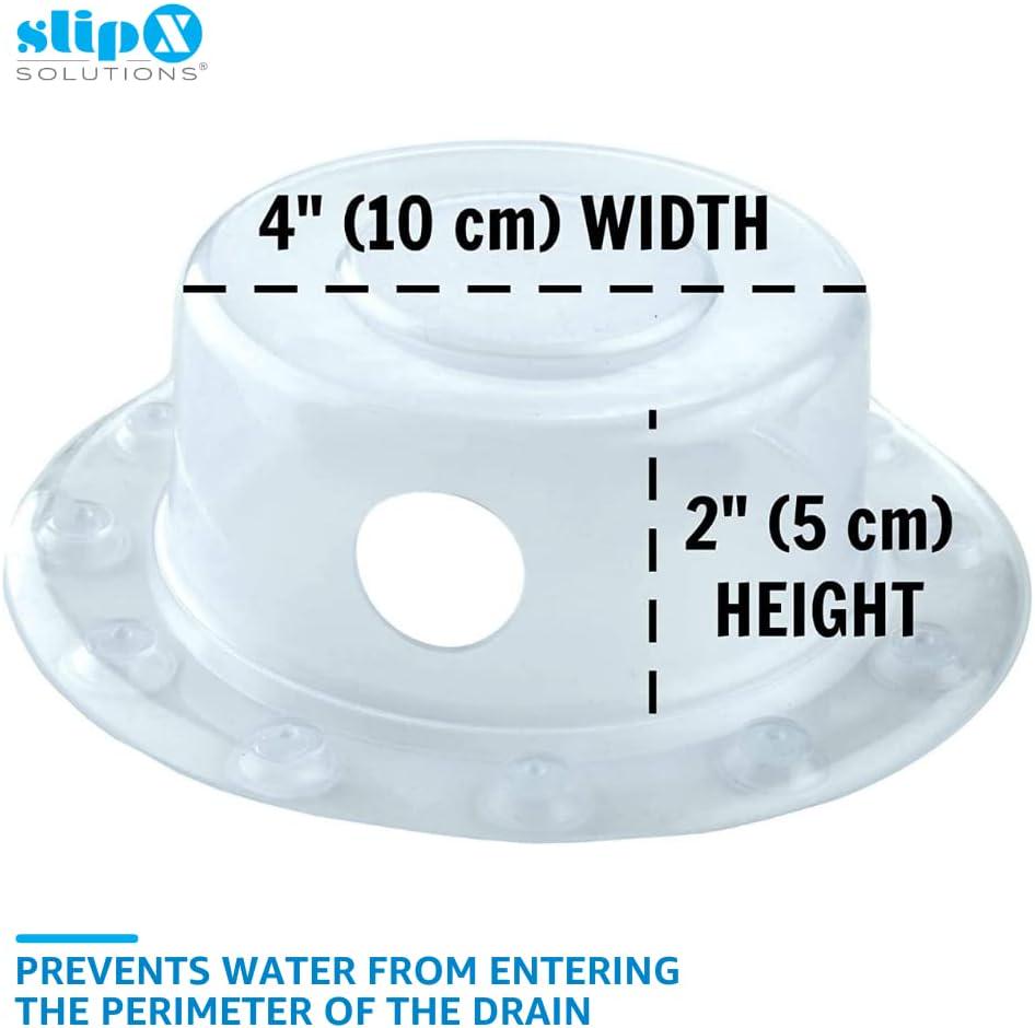 SlipX Solutions Bottomless Bath | Overflow Drain Cover For Tub | Best Gifts For Mom, Spa And Bath Accessories | Drain Block, Water Stopper Plug | Bath Essentials For Women | 4 Diameter, Pink