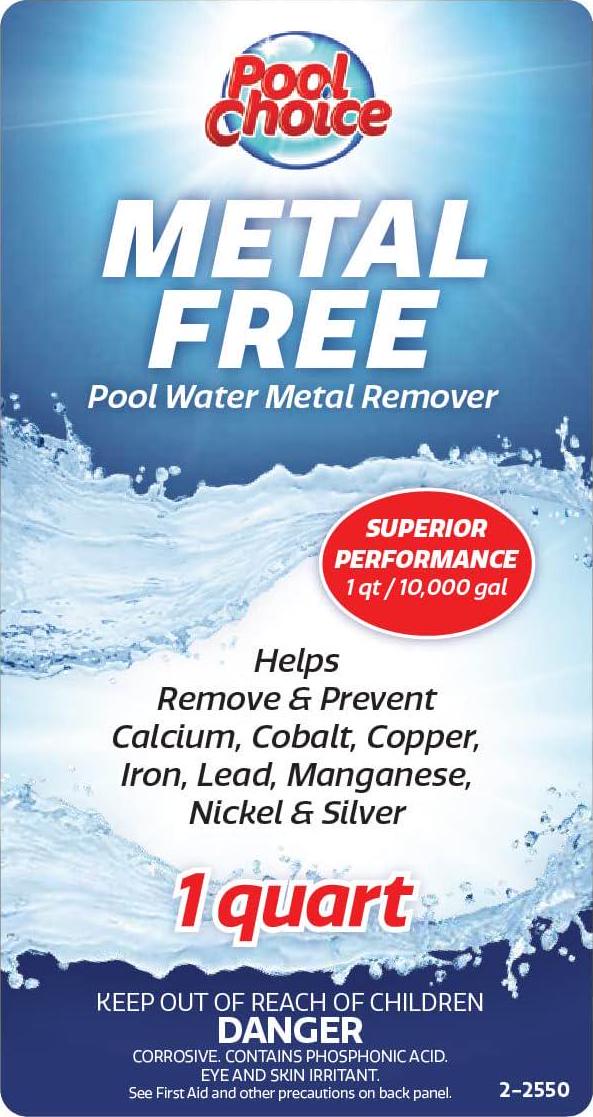 SpaChoice 2-2550 Pool Metal Remover Pool Stain Remover, 1-Quart