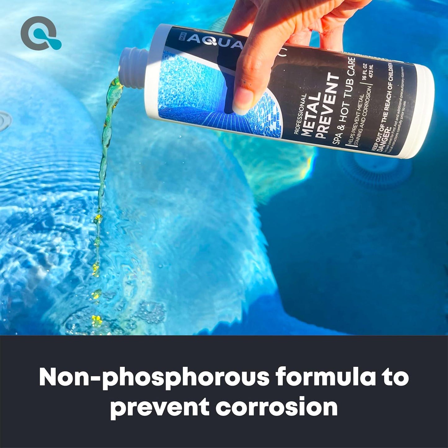 Spa Metal Control - Advanced Spa Metal And Stain Control And Spa Metal Prevent. Maximize Your Hot Tub Metal And Stain Control And Keep The Spa Metal Out Of Your Hot Tub - MAV AquaDoc 16oz