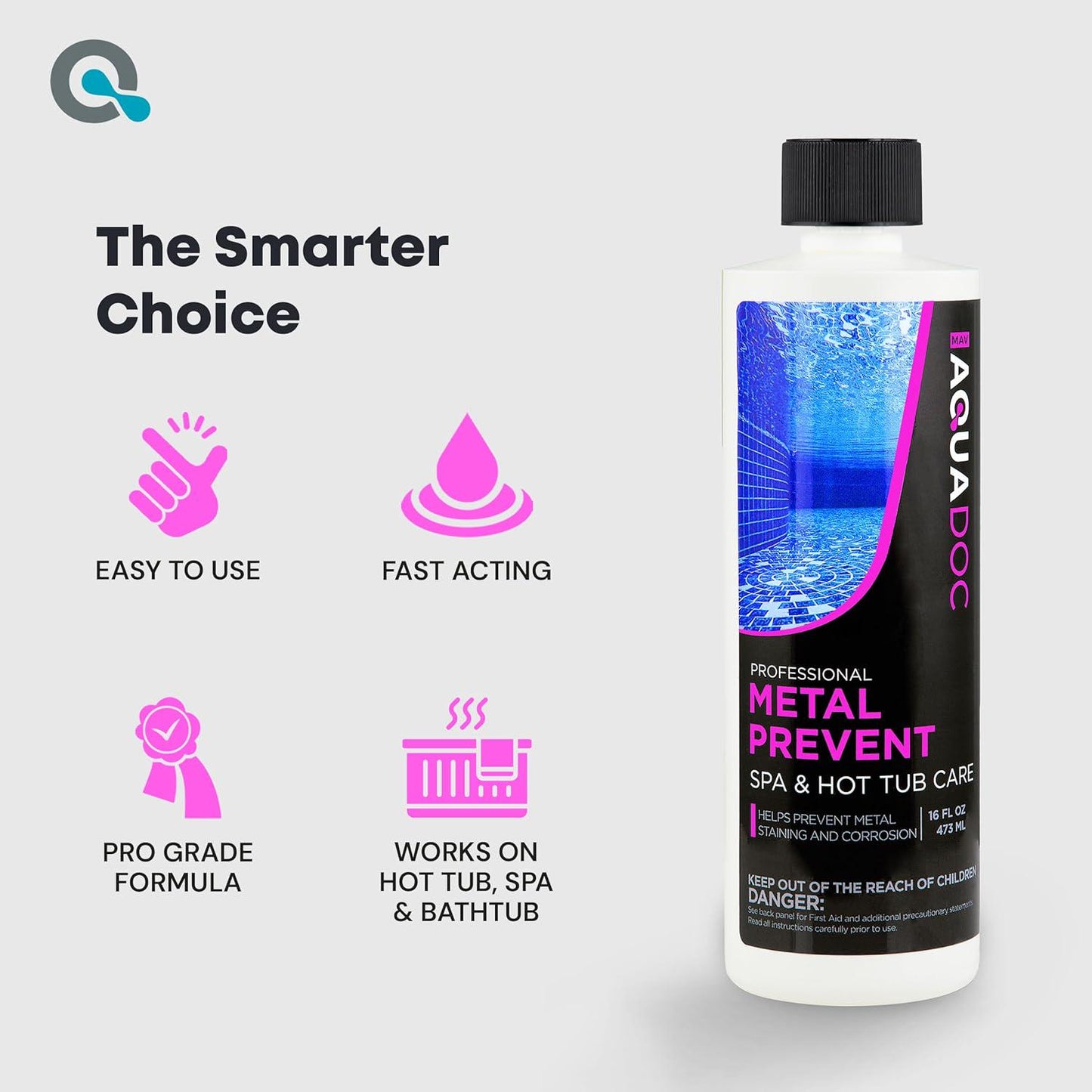 Spa Metal Control - Advanced Spa Metal And Stain Control And Spa Metal Prevent. Maximize Your Hot Tub Metal And Stain Control And Keep The Spa Metal Out Of Your Hot Tub - MAV AquaDoc 16oz