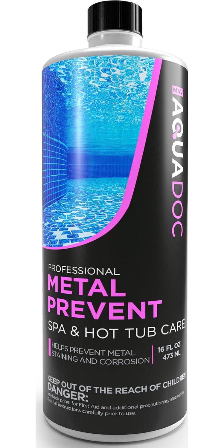 Spa Metal Control - Advanced Spa Metal And Stain Control And Spa Metal Prevent. Maximize Your Hot Tub Metal And Stain Control And Keep The Spa Metal Out Of Your Hot Tub - MAV AquaDoc 16oz