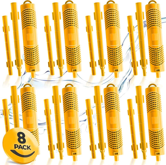 Spa In-Filter Mineral Sticks Parts For Hot Tub Filter Cartridge, Last For 4 Months, Yellow, 8PCS